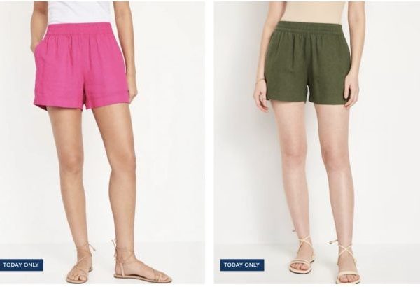 Old Navy: Linen Pull On Shorts for the Family only $8 and $12!